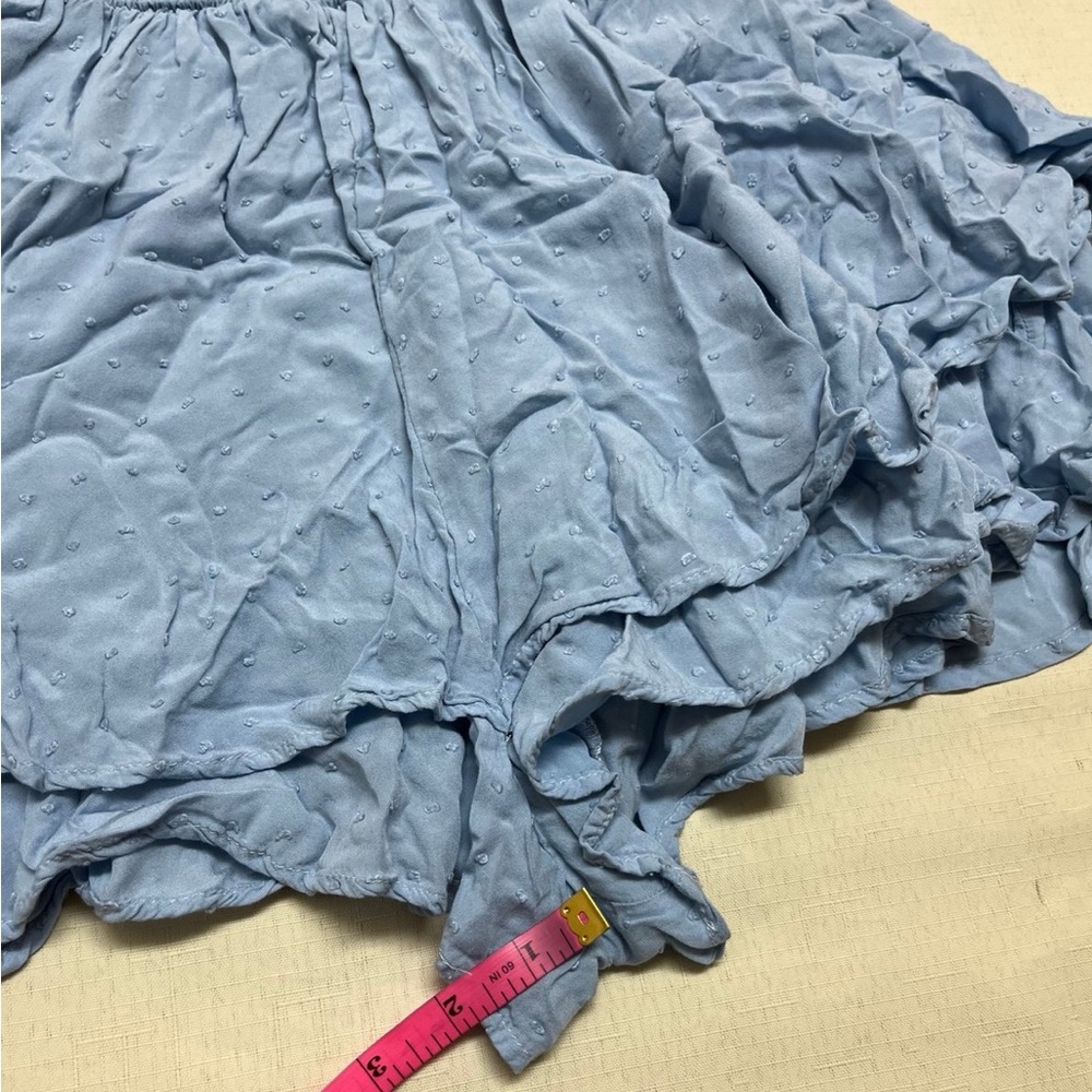 Urban Outfitters S blue smocked tiered romper - Picture 3 of 9
